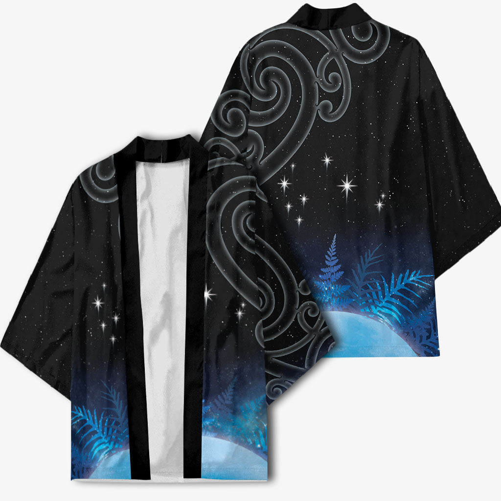 New Zealand Matariki Kimono Pleiades Star Cluster Blue Galaxy