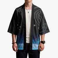 New Zealand Matariki Kimono Pleiades Star Cluster Blue Galaxy