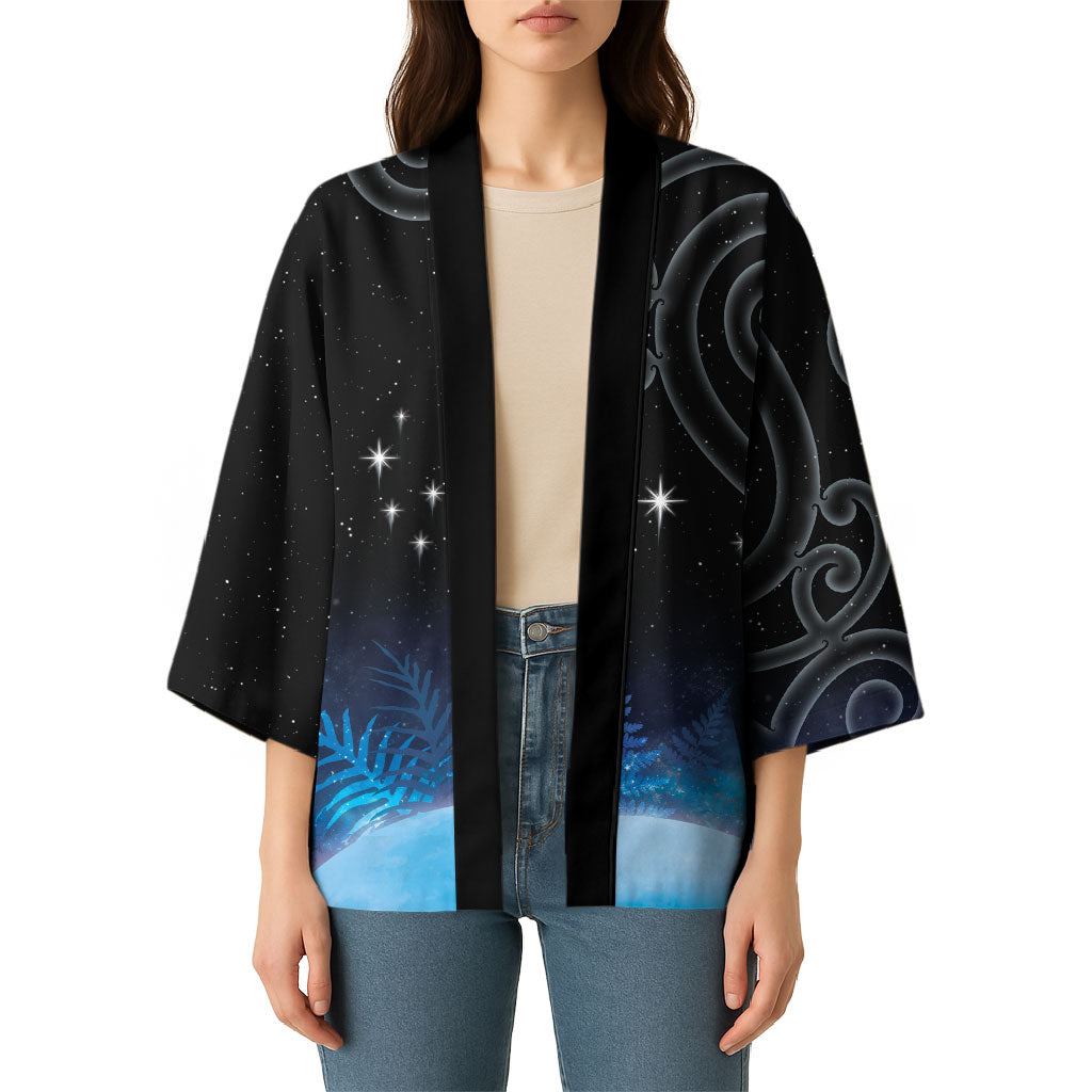 New Zealand Matariki Kimono Pleiades Star Cluster Blue Galaxy