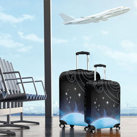 New Zealand Matariki Luggage Cover Pleiades Star Cluster Blue Galaxy