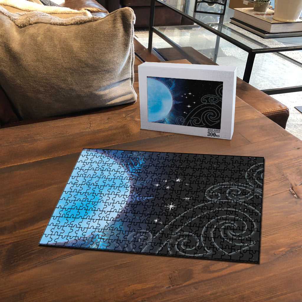 New Zealand Matariki Puzzle Pleiades Star Cluster Blue Galaxy