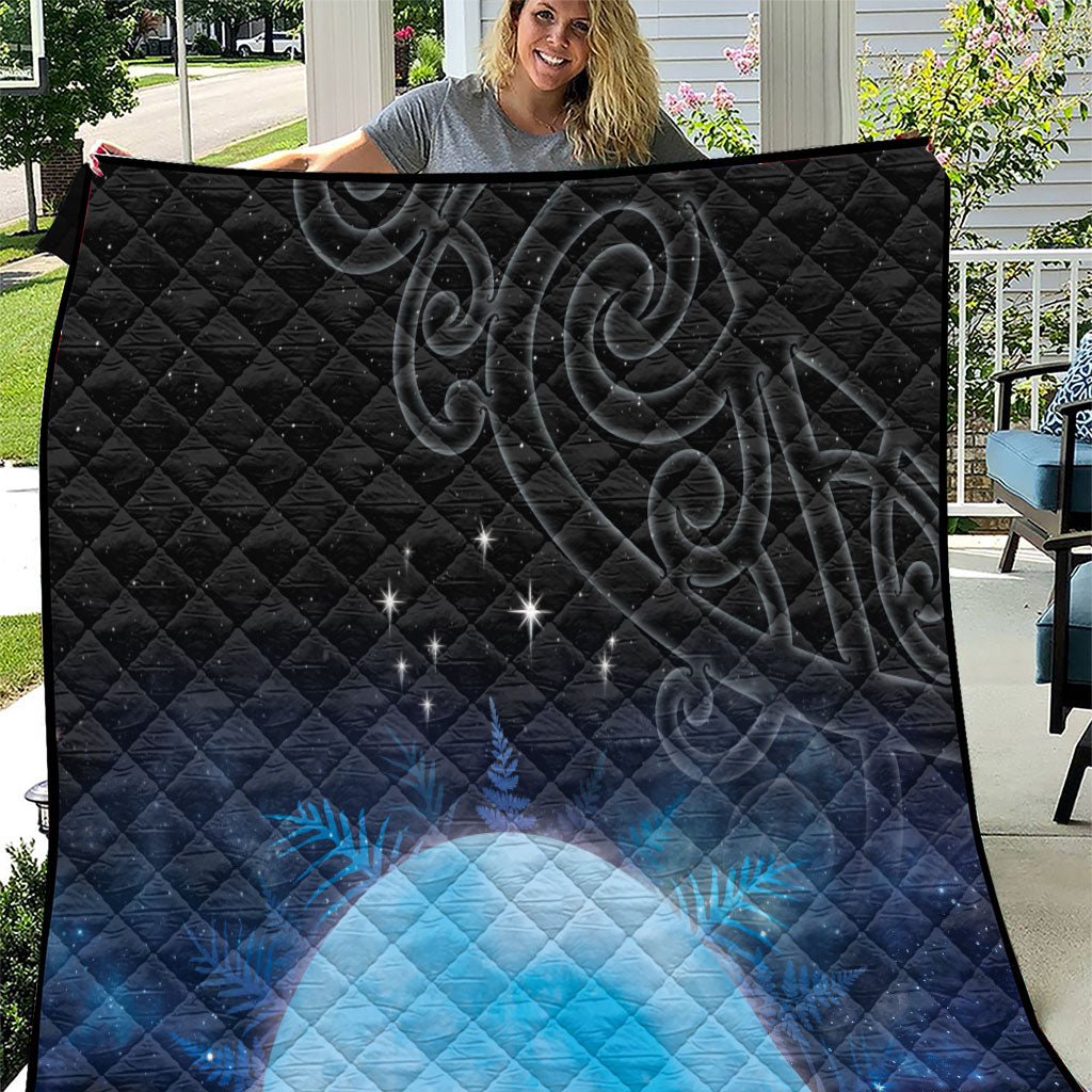 New Zealand Matariki Quilt Pleiades Star Cluster Blue Galaxy