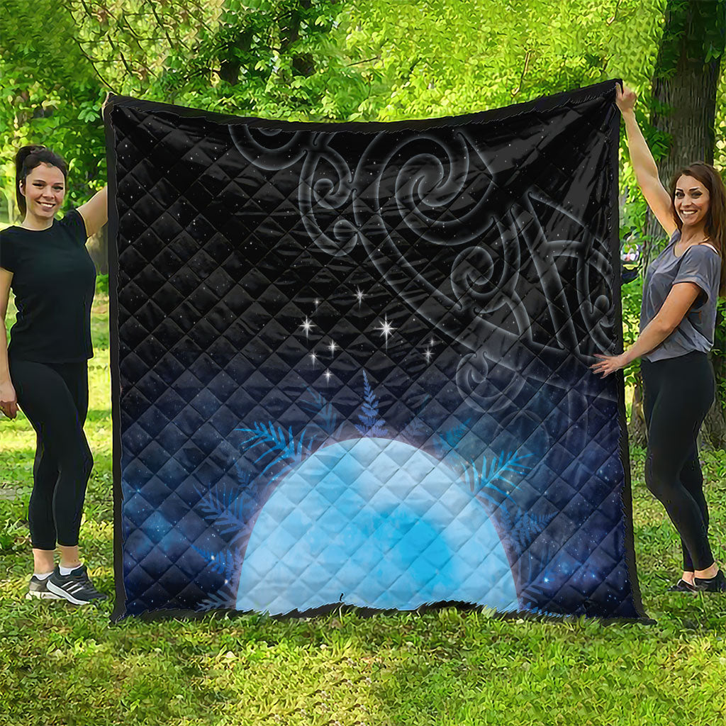 New Zealand Matariki Quilt Pleiades Star Cluster Blue Galaxy