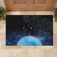 New Zealand Matariki Rubber Doormat Pleiades Star Cluster Blue Galaxy