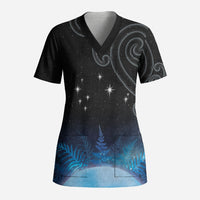 New Zealand Matariki Scrub Top Pleiades Star Cluster Blue Galaxy