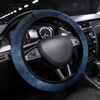 New Zealand Matariki Steering Wheel Cover Pleiades Star Cluster Blue Galaxy