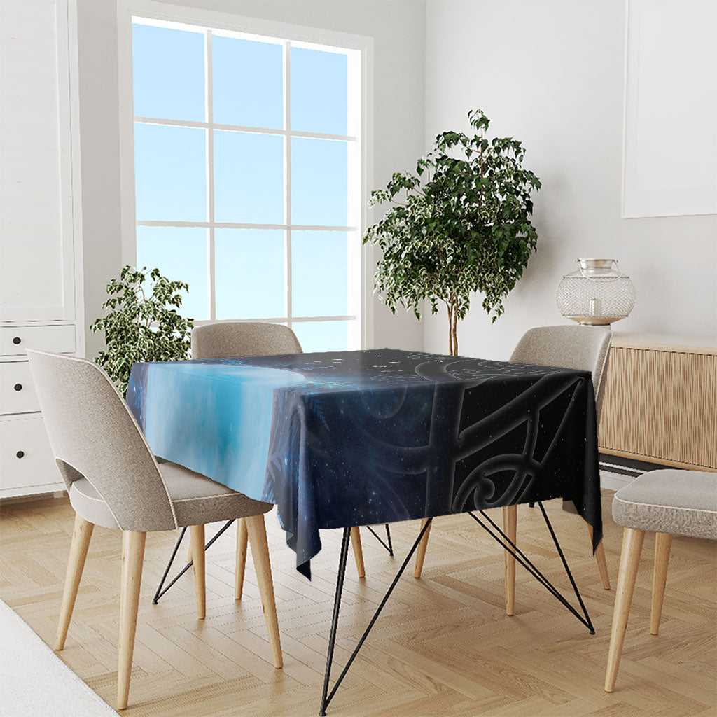 New Zealand Matariki Tablecloth Pleiades Star Cluster Blue Galaxy