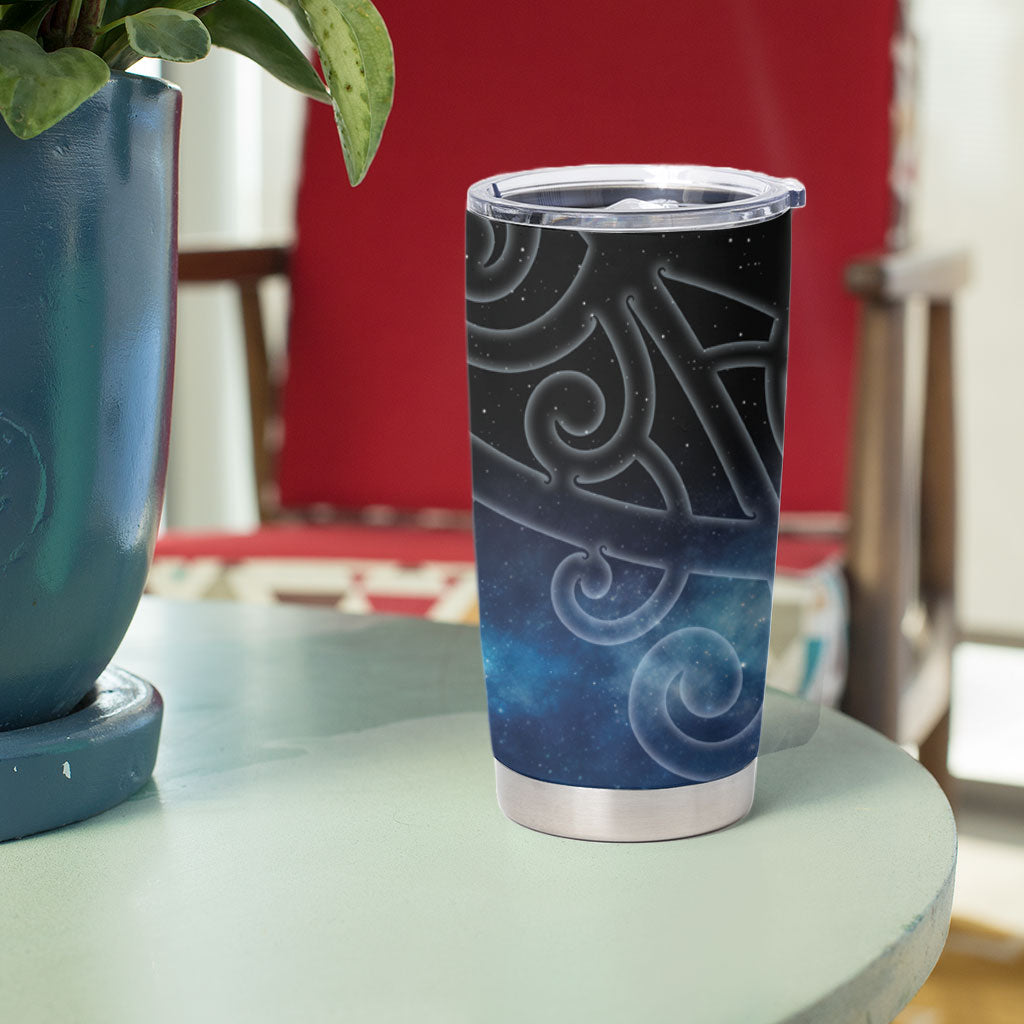 New Zealand Matariki Tumbler Cup Pleiades Star Cluster Blue Galaxy