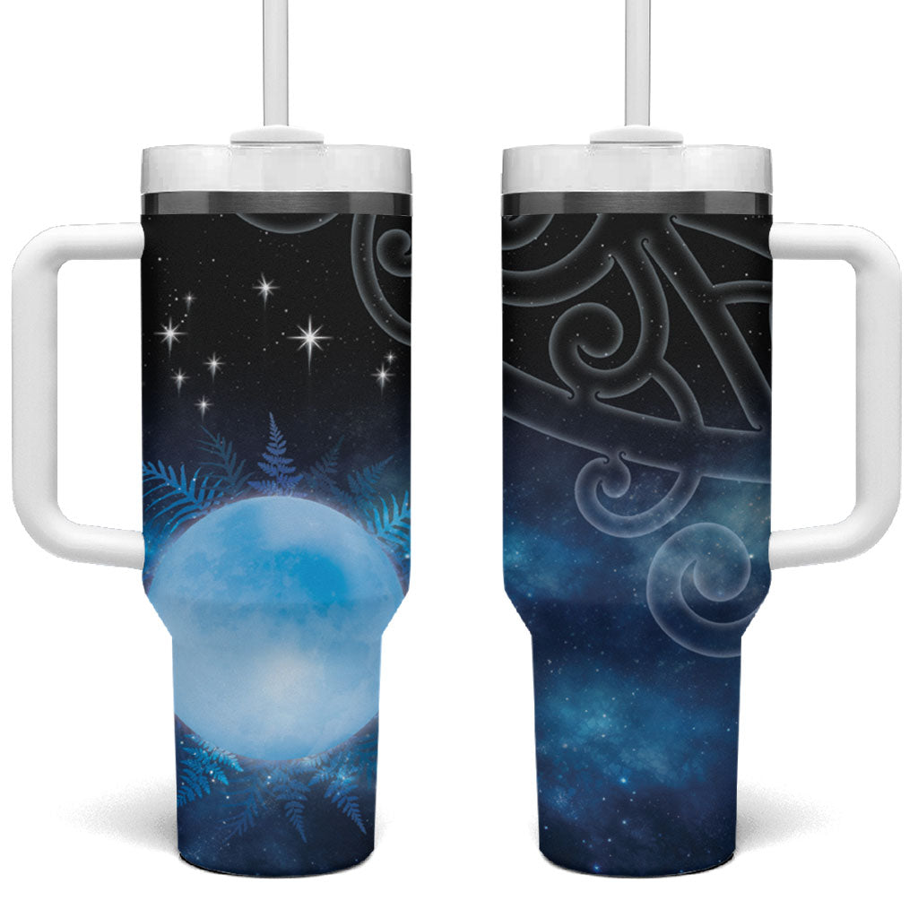 New Zealand Matariki Tumbler With Handle Pleiades Star Cluster Blue Galaxy