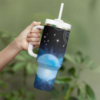 New Zealand Matariki Tumbler With Handle Pleiades Star Cluster Blue Galaxy