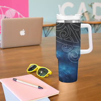 New Zealand Matariki Tumbler With Handle Pleiades Star Cluster Blue Galaxy