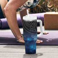 New Zealand Matariki Tumbler With Handle Pleiades Star Cluster Blue Galaxy