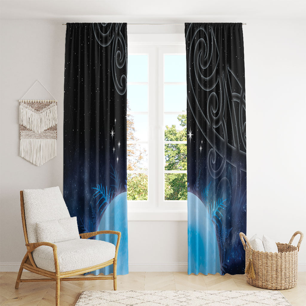 New Zealand Matariki Window Curtain Pleiades Star Cluster Blue Galaxy