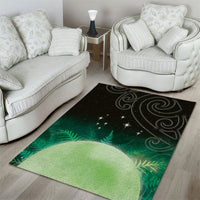 New Zealand Matariki Area Rug Pleiades Star Cluster Green Galaxy