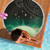 New Zealand Matariki Beach Blanket Pleiades Star Cluster Green Galaxy