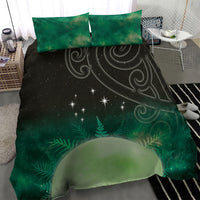 New Zealand Matariki Bedding Set Pleiades Star Cluster Green Galaxy