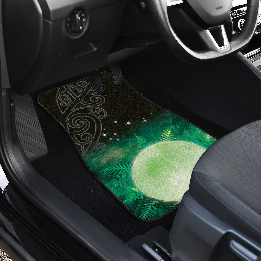 New Zealand Matariki Car Mats Pleiades Star Cluster Green Galaxy