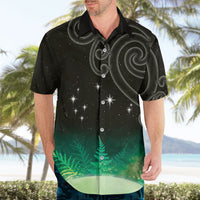 New Zealand Matariki Hawaiian Shirt Pleiades Star Cluster Green Galaxy