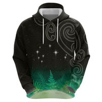 New Zealand Matariki Hoodie Pleiades Star Cluster Green Galaxy