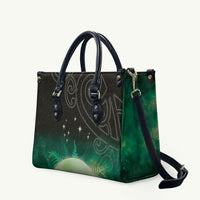 New Zealand Matariki Leather Bag Pleiades Star Cluster Green Galaxy