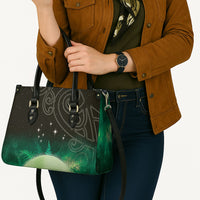 New Zealand Matariki Leather Bag Pleiades Star Cluster Green Galaxy