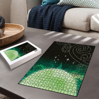 New Zealand Matariki Puzzle Pleiades Star Cluster Green Galaxy