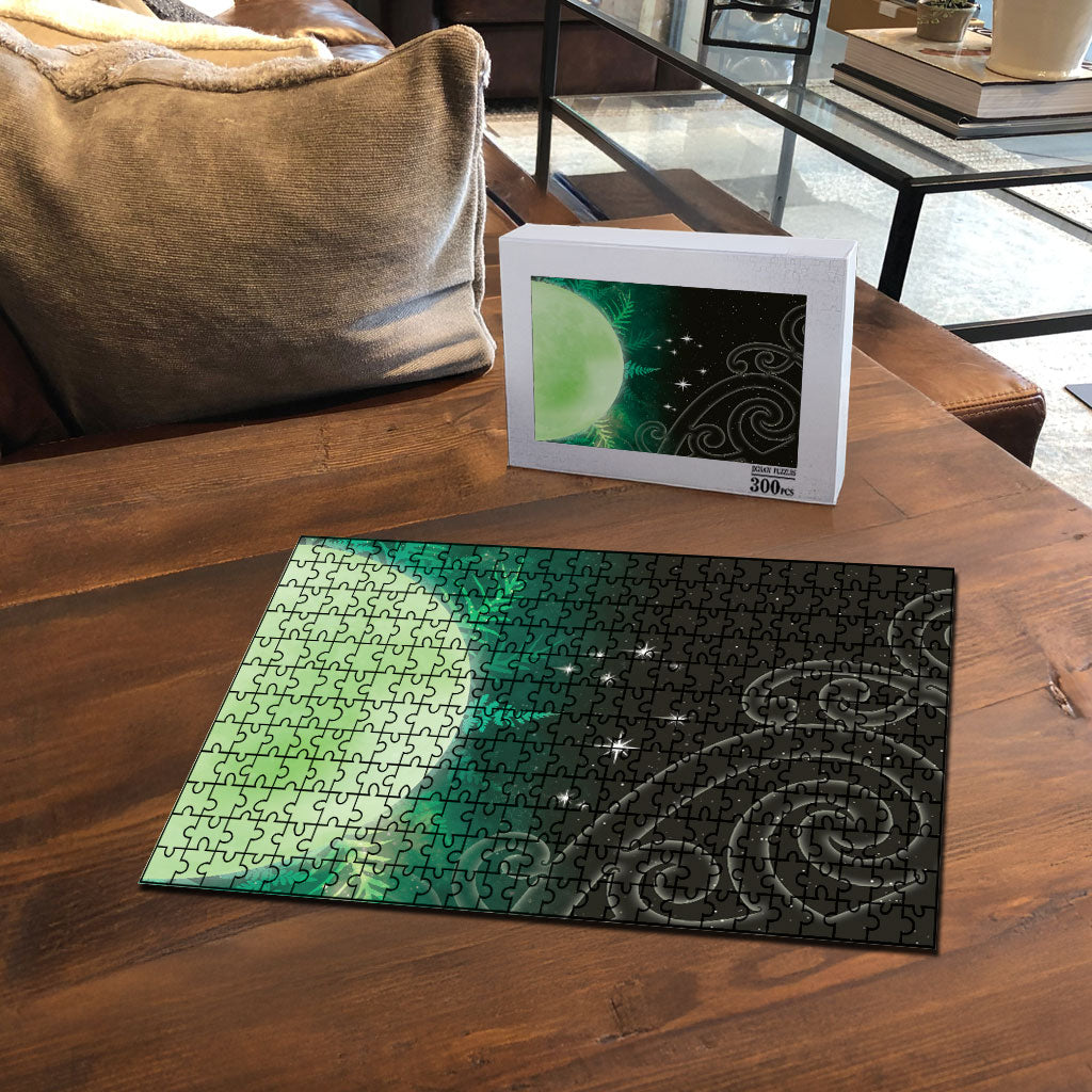 New Zealand Matariki Puzzle Pleiades Star Cluster Green Galaxy