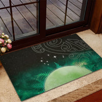 New Zealand Matariki Rubber Doormat Pleiades Star Cluster Green Galaxy