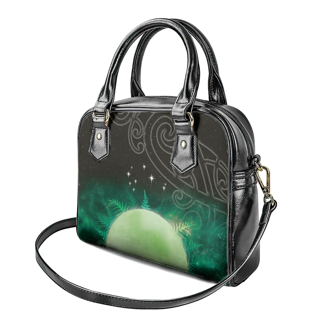 New Zealand Matariki Shoulder Handbag Pleiades Star Cluster Green Galaxy