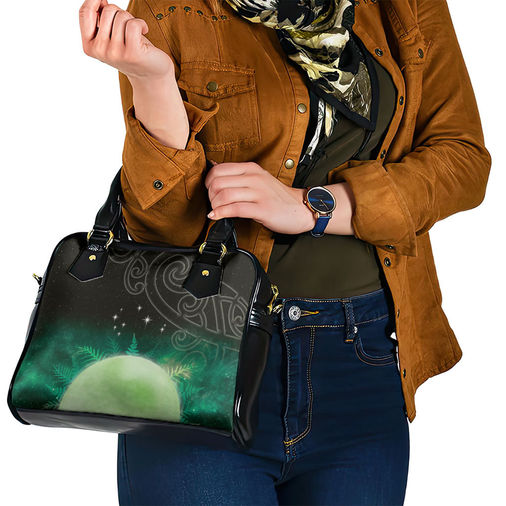 New Zealand Matariki Shoulder Handbag Pleiades Star Cluster Green Galaxy