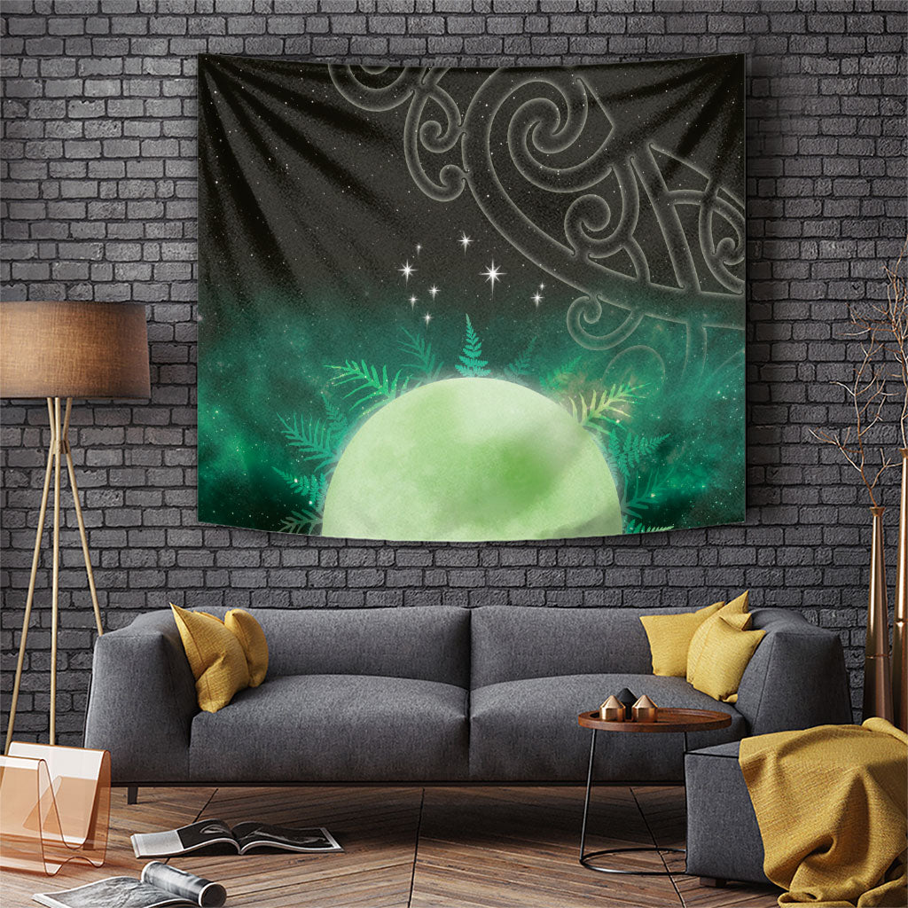 New Zealand Matariki Tapestry Pleiades Star Cluster Green Galaxy