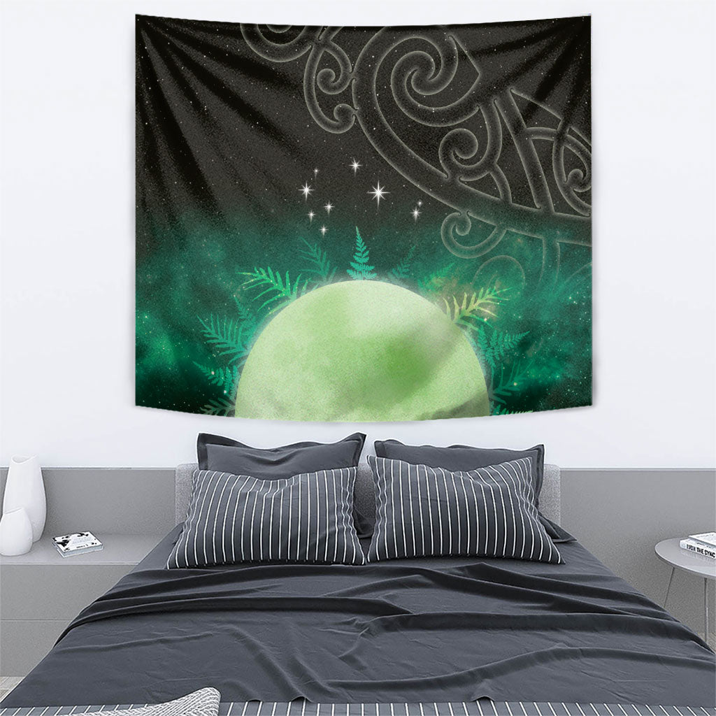 New Zealand Matariki Tapestry Pleiades Star Cluster Green Galaxy