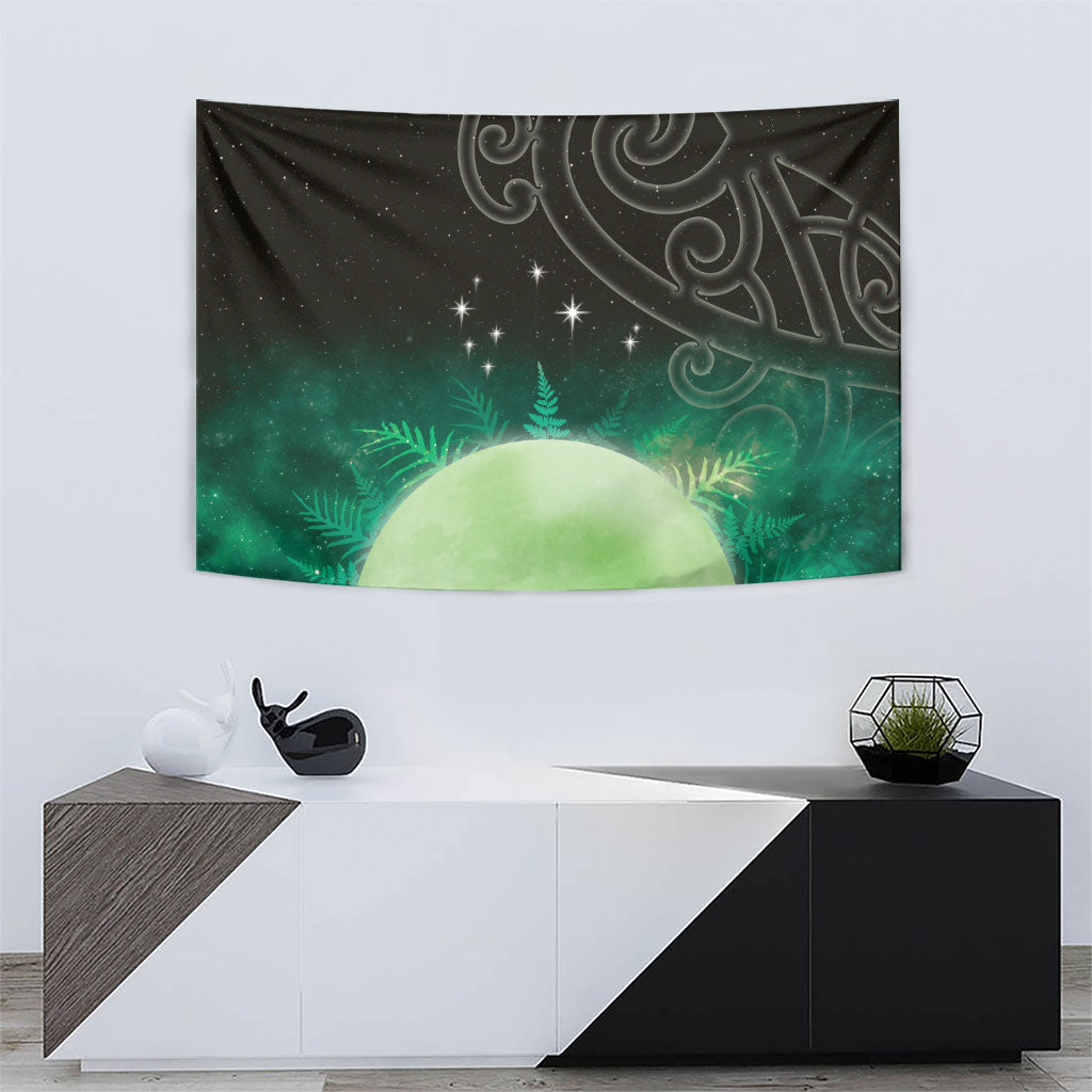 New Zealand Matariki Tapestry Pleiades Star Cluster Green Galaxy