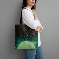 New Zealand Matariki Tote Bag Pleiades Star Cluster Green Galaxy