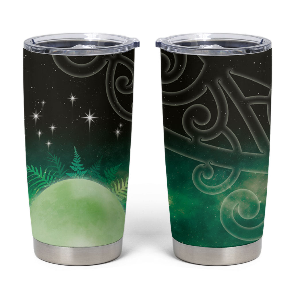 New Zealand Matariki Tumbler Cup Pleiades Star Cluster Green Galaxy