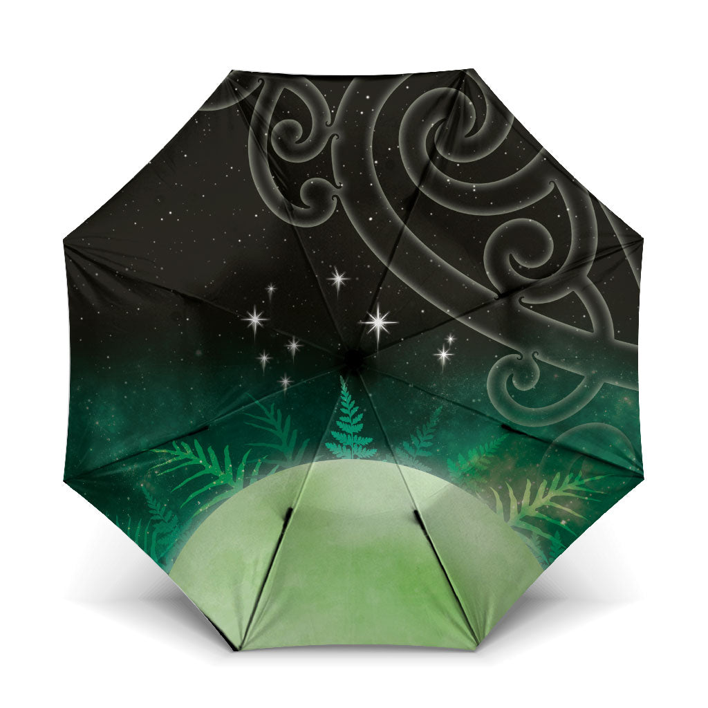 New Zealand Matariki Umbrella Pleiades Star Cluster Green Galaxy