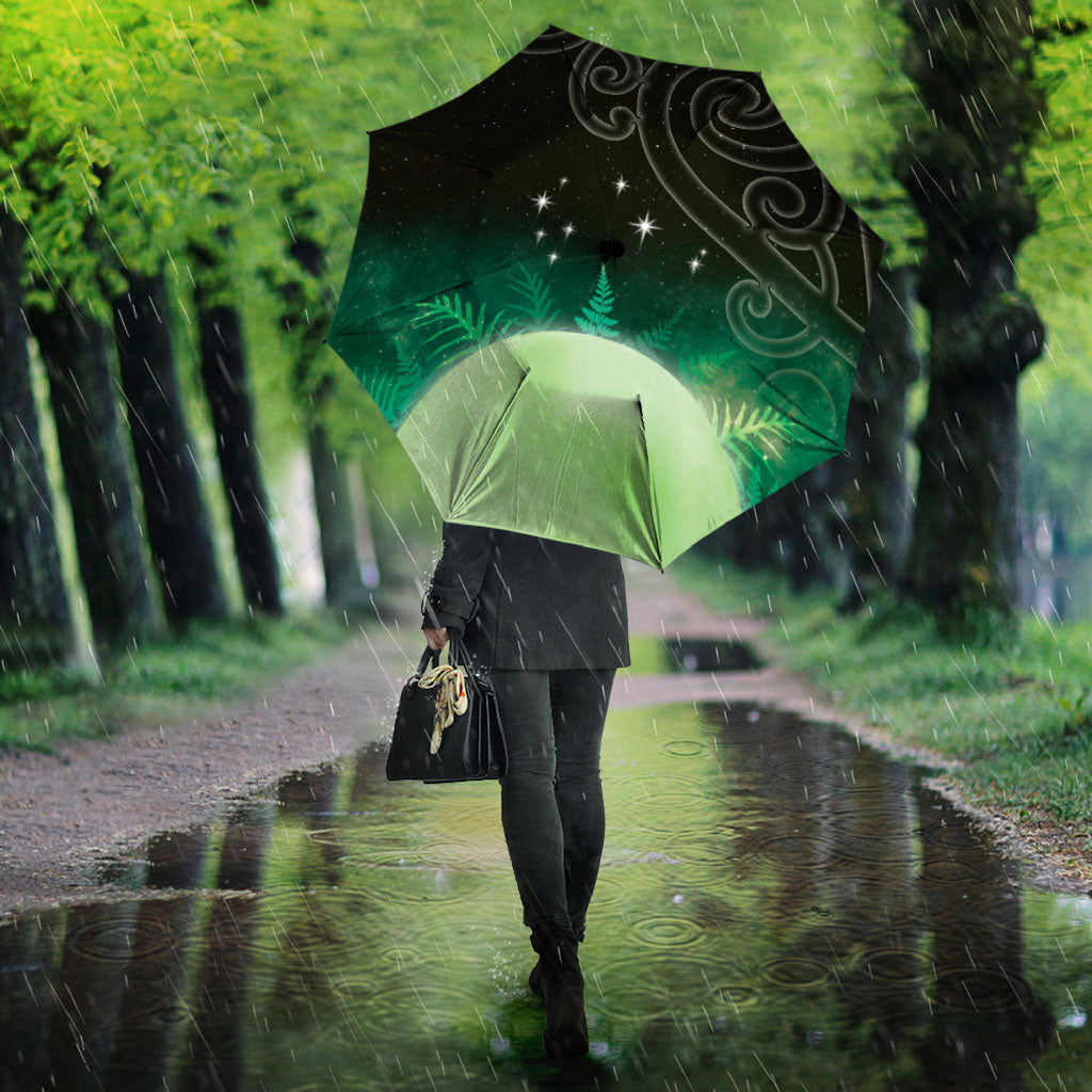 New Zealand Matariki Umbrella Pleiades Star Cluster Green Galaxy