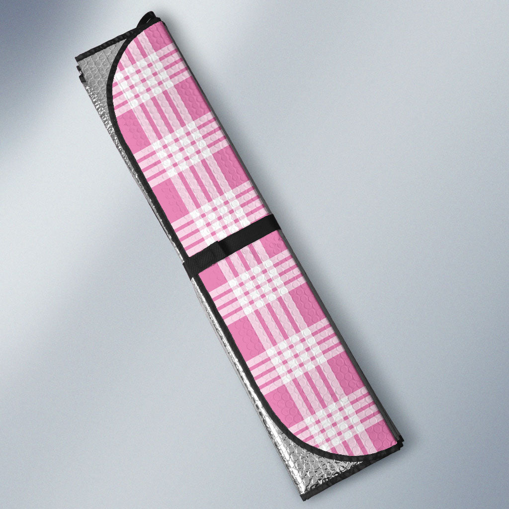 Pink Hawaii Palaka Auto Sun Shade Hawaiian Honohono Lei