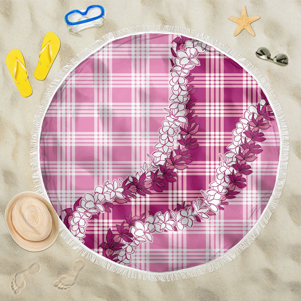 Pink Hawaii Palaka Beach Blanket Hawaiian Honohono Lei