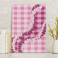 Pink Hawaii Palaka Canvas Wall Art Hawaiian Honohono Lei