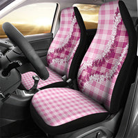 Pink Hawaii Palaka Car Seat Cover Hawaiian Honohono Lei