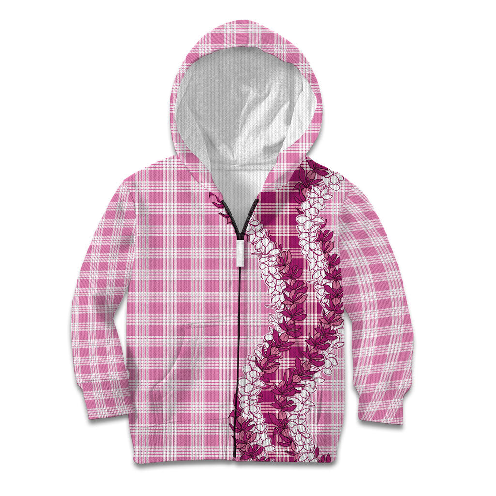 Pink Hawaii Palaka Kid Hoodie Hawaiian Honohono Lei