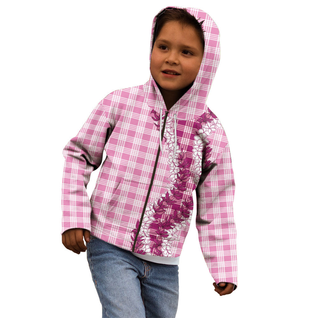 Pink Hawaii Palaka Kid Hoodie Hawaiian Honohono Lei