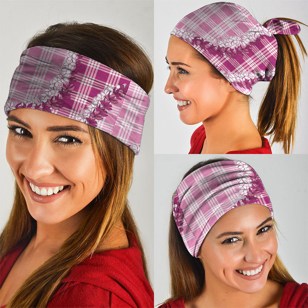Pink Hawaii Palaka Neck Gaiter Hawaiian Honohono Lei