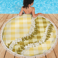 Yellow Hawaii Palaka Beach Blanket Hawaiian Honohono Lei