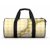 Yellow Hawaii Palaka Duffle Bag Hawaiian Honohono Lei LT05 One size Yellow - Polynesian Pride