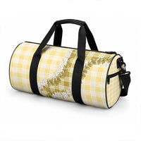 Yellow Hawaii Palaka Duffle Bag Hawaiian Honohono Lei LT05 - Polynesian Pride