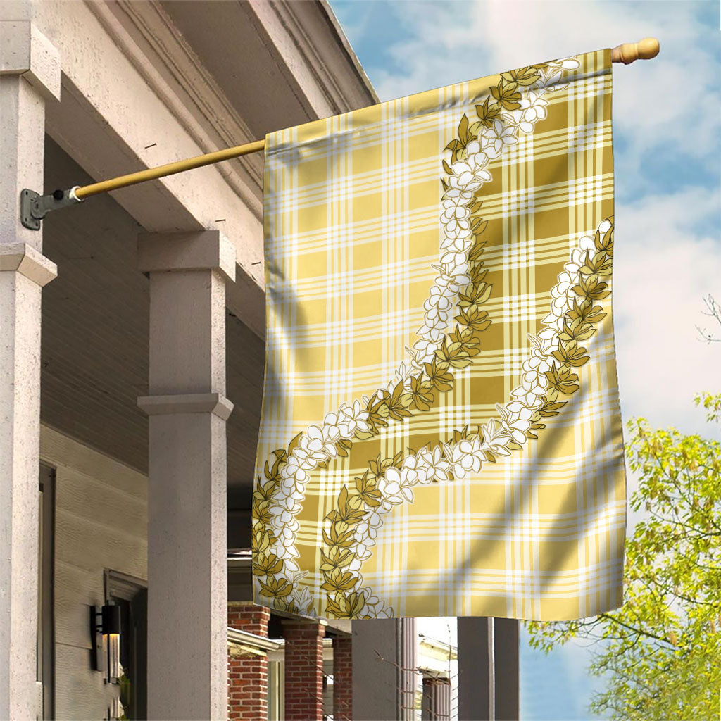 Yellow Hawaii Palaka Garden Flag Hawaiian Honohono Lei