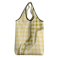 Yellow Hawaii Palaka Grocery Bag Hawaiian Honohono Lei