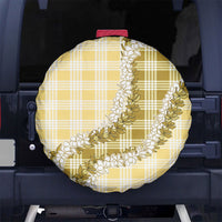 Yellow Hawaii Palaka Spare Tire Cover Hawaiian Honohono Lei